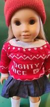 18&quot; Julie Albright American Girl Doll ~Christmas Outfit - £45.77 GBP