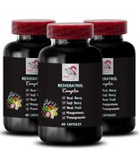 Elderberry Fruit - RESVERATROL COMPLEX - Energy synergy 3 Bottle 180 Caps - $42.67