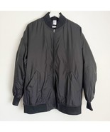 NWT Abound Satin Bomber Zipper Jacket Women’s M Relaxed Fit Pockets - $31.53 CAD