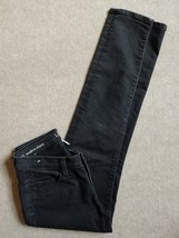 Ann Taylor Loft Modern Skinny Leg Jeans Womens Size 26 2 Black Stretch - £17.12 GBP