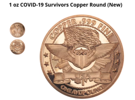 1 OZ .999 Copper Round SURVIVORS 2020 .999 Pure Copper Brilliant Collect - $9.38