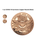 1 OZ .999 Copper Round SURVIVORS 2020 .999 Pure Copper Brilliant Collect - £7.45 GBP
