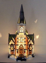 Grandeur Noel Victorian Village Cathedral Virgin Mary Christmas 1999 Vin... - $89.09