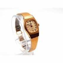 Vintage Pulsar Watch Women 17mm New Battery Gold Tone Y481-6920 - £16.79 GBP