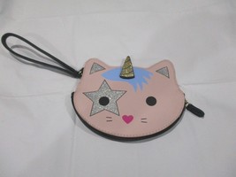 Betsey Johnson Pink Cat Unicorn Wristlet Luv Betsey New - £11.27 GBP