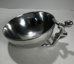 Stunning Original Kaleidoscope Design Pewter Serving Bowl  7” - $29.30