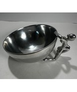 Stunning Original Kaleidoscope Design Pewter Serving Bowl  7” - $26.37