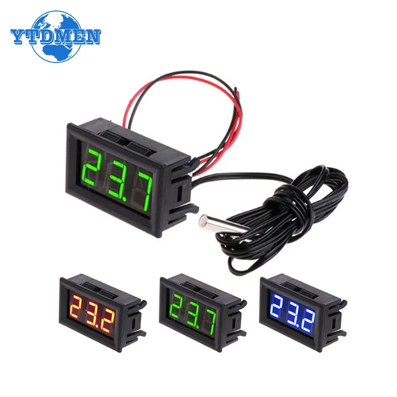 Ontrol instrument temperature sensor led display module red blue green with temperature thumb200