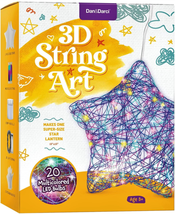 3D String Art Kit for Kids - Makes a Light-Up Star Lantern with 20 Multi-Colored - £10.78 GBP