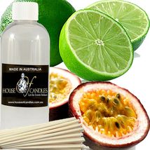 Passion Fruit &amp; Lime Scented Diffuser Fragrance Oil FREE Reeds - £10.48 GBP+