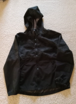 OLD NAVY Active Boys Hoodie Zip Jacket Size L (10-12) Gray Black Lightwe... - $14.03