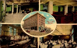 Vintage POSTCARD- MULTI-VIEWS (5) Of Illini Hotel, Alton, Illinois BK54 - £4.85 GBP