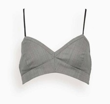 Dorothee Schumacher Houndstooth Gray Bralette New Without Tag $450 Retail - $1,372.73 MXN