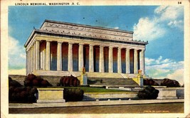 Vintage Colorchrome POSTCARD- Lincoln Memorial, Washington, Dc BK59 - £2.98 GBP