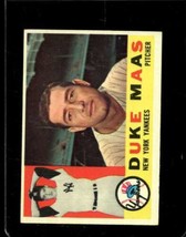 1960 Topps #421 Duke Maas Ex Yankees *NY12141 - £3.66 GBP