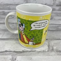 Maxine Grouchy Old Lady Breakfast In Bed Hallmark Coffee Mug Yellow - $11.21