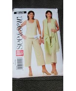 &quot;TANK TOP, CROP PANTS AND CASCADING SHAWL COVER UP&quot; - PATTERN - NEW - SI... - £6.99 GBP