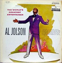 AL JOLSON THE WORLD&#39;S GREATEST ENTERTAINER vinyl record [Vinyl] Al Jolson - $11.87