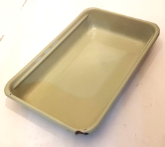 VTG Sage Green Enamel Baking Roasting Pan 7.5 x 12 Rustic Casserole Lasa... - $19.74