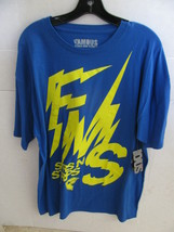 Mens Guys Famous Stars &amp; Straps Lightning Bolts Tee T Shirt Blue New $29 - £14.11 GBP