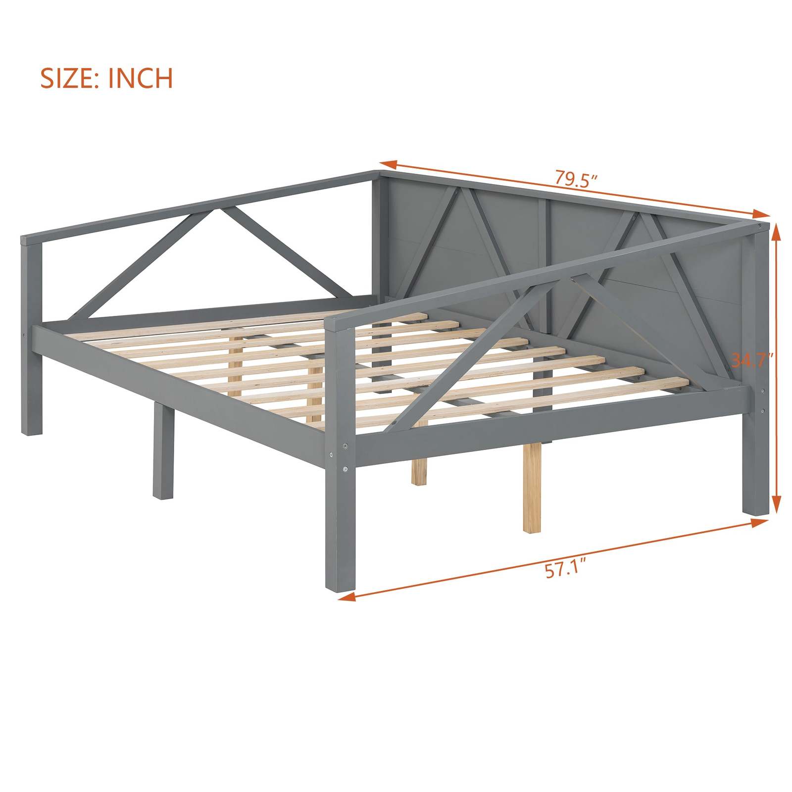 Full Size Gray Daybed: Modern Design, Comfort & Space-Saving Solution Item image 6