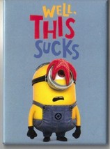 Despicable Me Movie Minion Stuart Saying Well This Sucks Refrigerator Magnet - £3.18 GBP