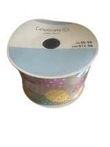 2-1/2&quot; Easter Egg Wire Edge Ribbon NEW 20ft. Spool - $2.13