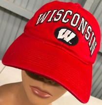 NCAA Wisconsin Badgers Red Snapback Baseball Cap Hat - £10.73 GBP