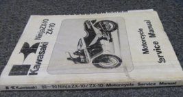 1988 1990 Kawasaki NinjaZX-10 ZX-10 Motorcycle Service Manual 99924-1098-02 OEM - £62.49 GBP