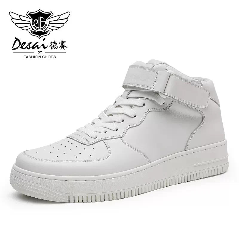 Ir design full grain genuine leather casual men shoes brand white sports sneakers boots thumb200