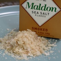 Maldon Sea Salt Flakes, Smoked - 12 boxes - 4.4 oz ea - $95.89