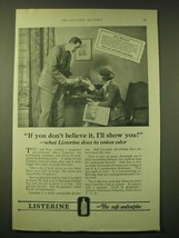 1924 Lambert Pharmacal Company Listerine Ad - If you don&#39;t believe it - £14.78 GBP