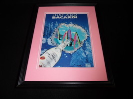 1985 Bacardi Rum Framed 11x14 ORIGINAL Vintage Advertisement - $34.64