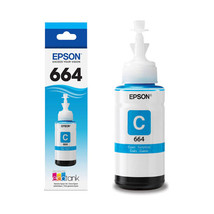 Epson T664220-S T664 DYE CYAN 70ML INK BOTTLE - SENSORMATIC - $38.35