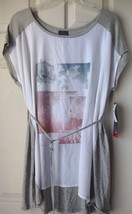 New Oh Baby By Motherhood Front Printed Sleeveless T-Shirt Grey Size L - £15.91 GBP