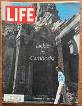 Life Magazine November 17 1967 - Jackie Kennedy Photo in Cambodia - £7.81 GBP