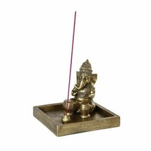 Ebros Hindu God Ganesha Elephant Meditation Theme Incense Burner Collect... - $30.99