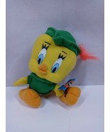 Vintage 1997 Warner Bros Looney Tunes Robin Hood Tweety Bird 9&quot; Plush W/... - $9.89