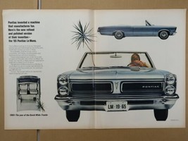 1964 Pontiac Le Mans Wide Track Remington Electric Shaver Print Ad 21x13... - $7.20