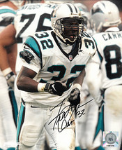 Fred Lane signed Carolina Panthers 8x10 Photo #32 (run-black sig) - $15.00