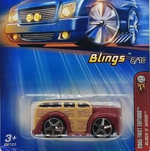 Hot Wheels 2005 First Editions Blings Block &#39;O Wood Red - $2.89