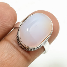 Pink Botswana Agate Gemstone Handmade Christmas Gift Ring Jewelry 7.50&quot; SA 4224 - £4.72 GBP