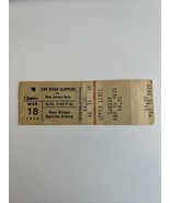 NBA 1979 03/18 New Jersey Nets at San Diego Clippers Ticket Stub World B... - £11.75 GBP