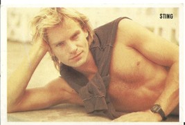 ⭕VTG card pocket calendar 1986 STING Portugal group music singer - $73.65 MXN