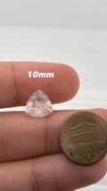 Natural Rose Quartz Trillion Cut Faceted AA Quality Loose Gemstone Avail... - £5.54 GBP