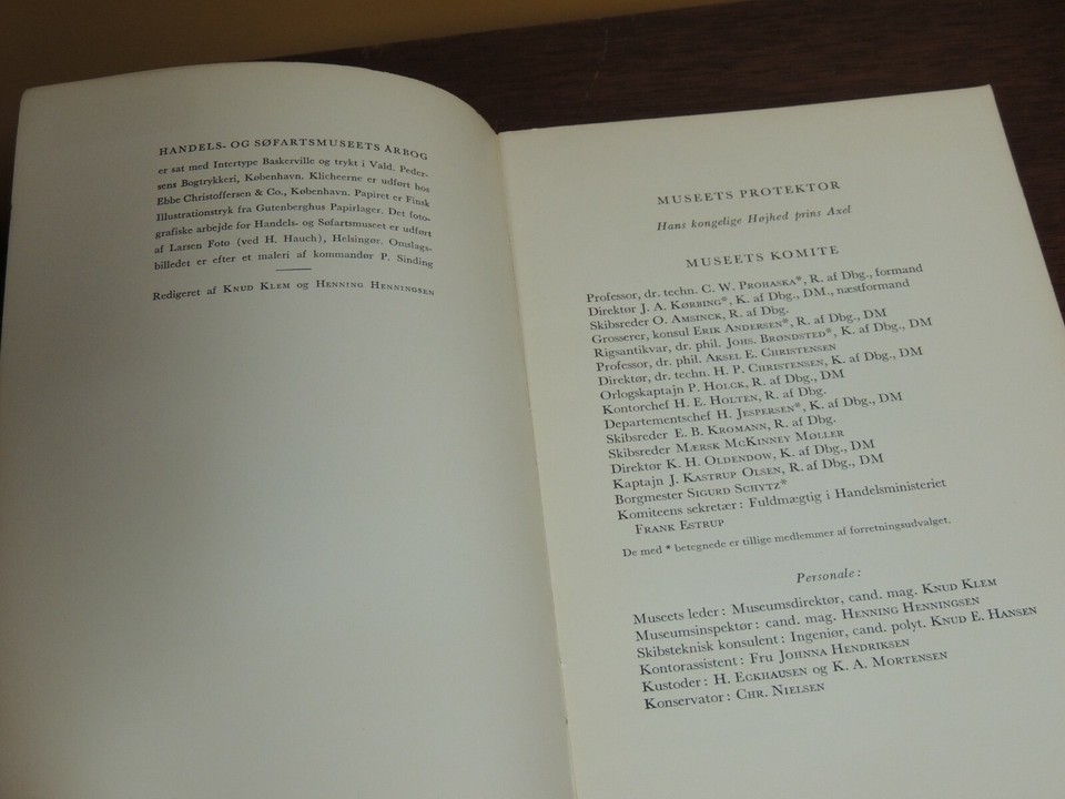 Handels- og Søfartsmuseet på Kronborg Årbog 1958 Trade  Maritime Museum Kronberg Item image 3