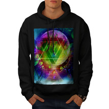 Wellcoda Psychedelic Cosmos Mens Hoodie, Crazy Casual Hooded Sweatshirt - £26.17 GBP+