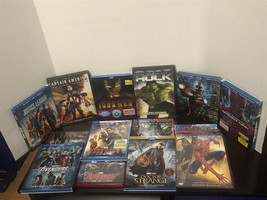 Lot of 15 Marvel DVD&#39;s, Spiderman, Captain America, Iron Man, Avengers, Thor MCU - $33.25