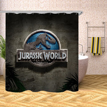 Dinosaur Jurassic Park Waterproof ShowerCurtain Polyester Bathroom Decor Curtain - £13.47 GBP+