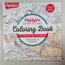 Highlights Hidden Pictures Coloring Book 2017 Calendar Edition Sealed - $11.99